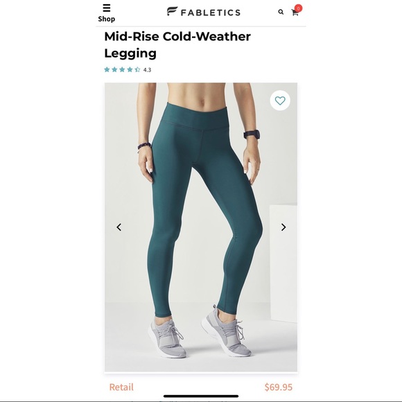 Fabletics Mid-Rise Leggings - Picture 3 of 7